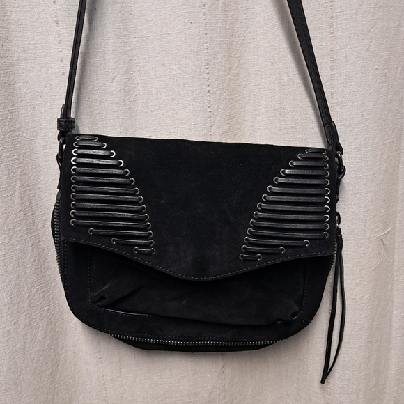 Vince Camuto Leather Moto Crossbody Bag - Picture 4 of 10